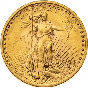 20 dolarów 1922, USA, Au 900, 33,54 g