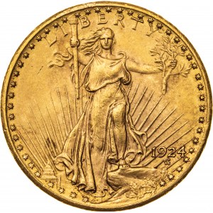 20 dolarów 1924, USA, Au 900, 33,53 g