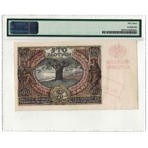 100 złotych 1932 (1940) z nadrukiem, GG, seria AZ., PMG 53