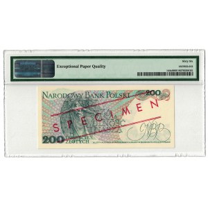 200 zł 1982, PRL, seria BU, WZÓR, PMG 66 EPQ, MAX ŚWIAT, JEDYNY