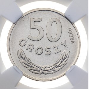 50 groszy 1949, PRL, PRÓBA NIKIEL, MS 66