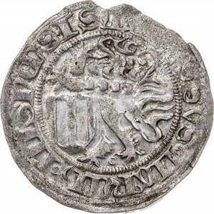 Niemcy, Saksonia - książę Fryderyk II elektor saski „Łagodny” 1457-1464, grosz mieczowy