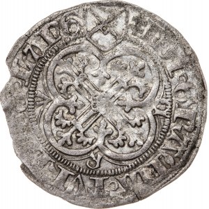 Niemcy, Saksonia - książę Fryderyk II elektor saski „Łagodny” 1457-1464, grosz mieczowy