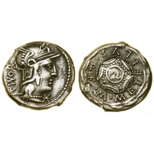 Rímska republika, denár, 127 pred n. l., Rím