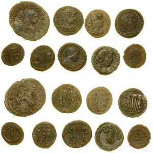 Cesarstwo Rzymskie, lot 9 monet, III-IV w.