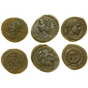 Cesarstwo Rzymskie, zestaw 3 x follis, IV w.