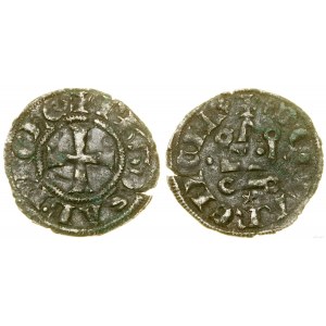 Krzyżowcy, denar turoński, 1301-1306, Chiarenza