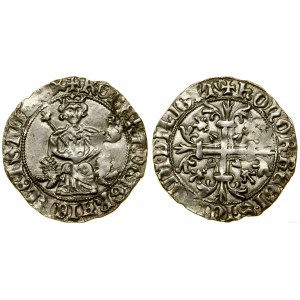 Włochy, grosz (gigliato), bez daty (ok. 1309-1317)