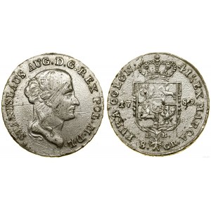 Polska, dwuzłotówka (8 groszy), 1789 EB, Warszawa