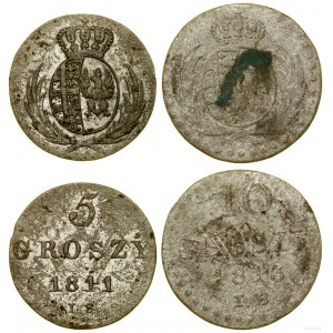 Poland, lot of 2 coins, Warsaw