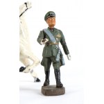 Elastolin, Quiralu and various Black shirts toy soldiers, Mussolini