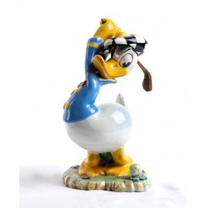 DISNEY ceramic Zaccagnini, golfer Donald Duck