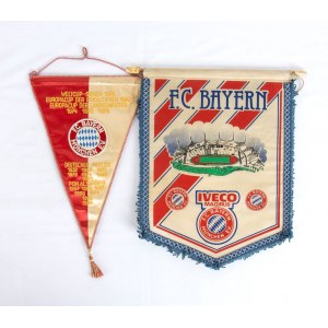 Football, Germany, FC BAYERN MUNCHEN lot two pennants