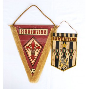 Football, Italy, lot of two pennants from the 70s