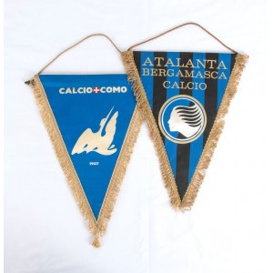 Football, Italy, lot of two pennants
