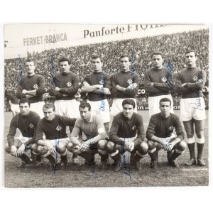 Football, Italy, signed Fiorentina team photo 1961-62