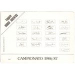 Football, Italy, signed JUVENTUS 1986-87 photograph