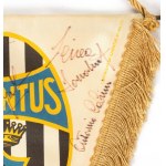 Football, Italy, JUVENTUS F.C. 1985 pennant with autographs
