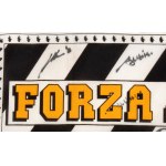Football, Italy, JUVENTUS F.C. flag with autographs