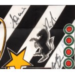 Football, Italy, JUVENTUS F.C. flag with autographs