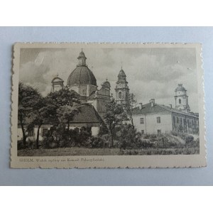 POSTKARTE CHEŁM GESAMTANSICHT DER POSTBASILIANISCHEN KIRCHE