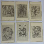 ZESTAW 12 POCZTÓWEK MALARSTWO BRUNO SCHULZ 1892-1942, MUZEUM LITERATURY W WARSZAWIE, WYD KWASKOWSKI