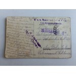 POSTKARTE LEMBERG GEDENKSTÄTTE MICKIEWICZ FALTEN FALTEN VORKRIEGSZEIT 1917