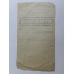 RACHUNEK STRÓJWĄS MIELEC WARSZAWA WYTWÓRNIA OLEJKÓW ETERYCZNYCH 1948 R