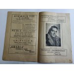 PROGRAM TEATRALNY LUBLIN MAKSYMILIAN CHMIELARCZYK KAZIMIERZ DEMBOWSKI 1948 R ANNA ŻELISKA WALDEMAR JANUSZKIEWICZ MARIAN KONDRACKI