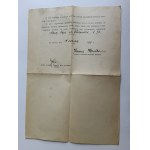 PLEDGE PISMO LWÓW NOWY SACZ PREWAR 1934