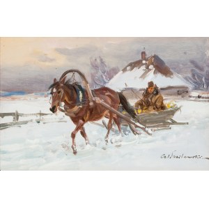 Czeslaw Wasilewski (1875 - 1947), Winter Ride.