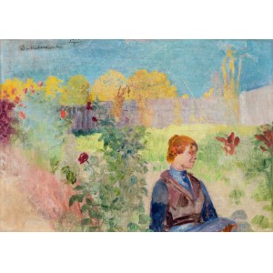 Jacek Malczewski (1854 - 1929), Im Garten.