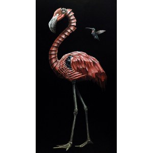 EMIL GOŚ, FLAMINGO AND HUMMING-BIRD, 2018