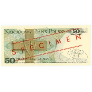 50 złotych 1975 - seria A 0000000 - No.1365 - WZÓR / SPECIMEN