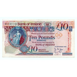 IRLANDIA - 10 funtów 2000 - Bank of Ireland