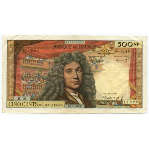 FRANCIE, 500 franků 1964.D.