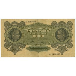 10 000 polských marek 1922 - série A