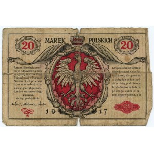 20 polských marek 1916 - Obecné - A