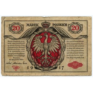 20 poľských mariek 1916 - jenerał - séria A