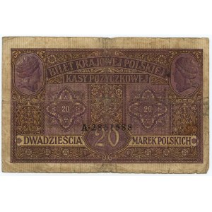 20 poľských mariek 1916 - jenerał - séria A