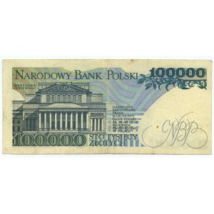 100.000 złotych 1990 - seria BE - Bardzo RZADKIE