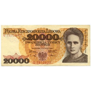 20.000 Zloty 1989 - Serie G
