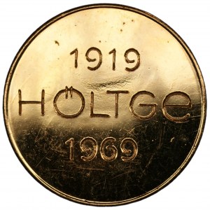 Złoty medal - 1919 HOLTGE 1969 - Au 585, 3,57 gram.