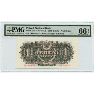 1 Gold 1944 - ...obligatorisch - Serie CH - PMG 66 EPQ