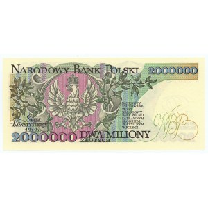 2.000.000 Zloty 1992 - Serie A mit einem CONSTITUTIONAL error...Y
