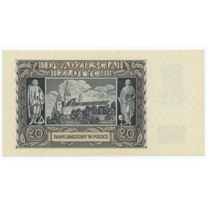 20 zlotých 1940 - série O