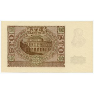 100 zloty 1940 - serie B, falsificazione ZWZ - numeratore color ciliegia