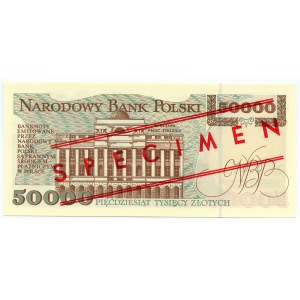 50.000 złotych 1993 - seria A 0000000 - WZÓR / SPECIMEN No 0938*