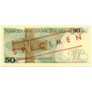 50 zloty 1979 - Serie BW 0000000 - MODELL / SPECIMEN Nr.0554*