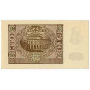 100 Zloty 1940 - Serie B, ZWZ-Fälschung - Ziffer rot